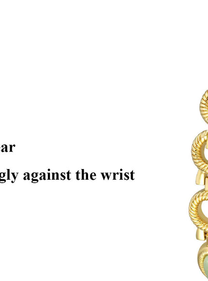KissICON Uthai Womens Watch Waterproof Hotan Jade Luxury Bracelet
