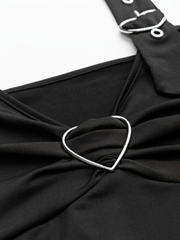 KissICON Valentine's Day Large Size Women's Top, Love Asymmetrical