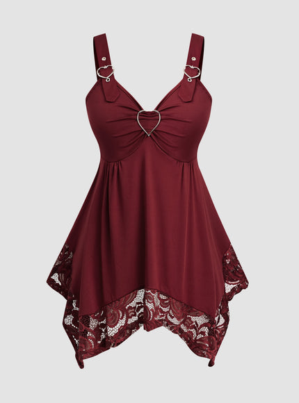 KissICON Valentine's Day Large Size Women's Top, Love Asymmetrical