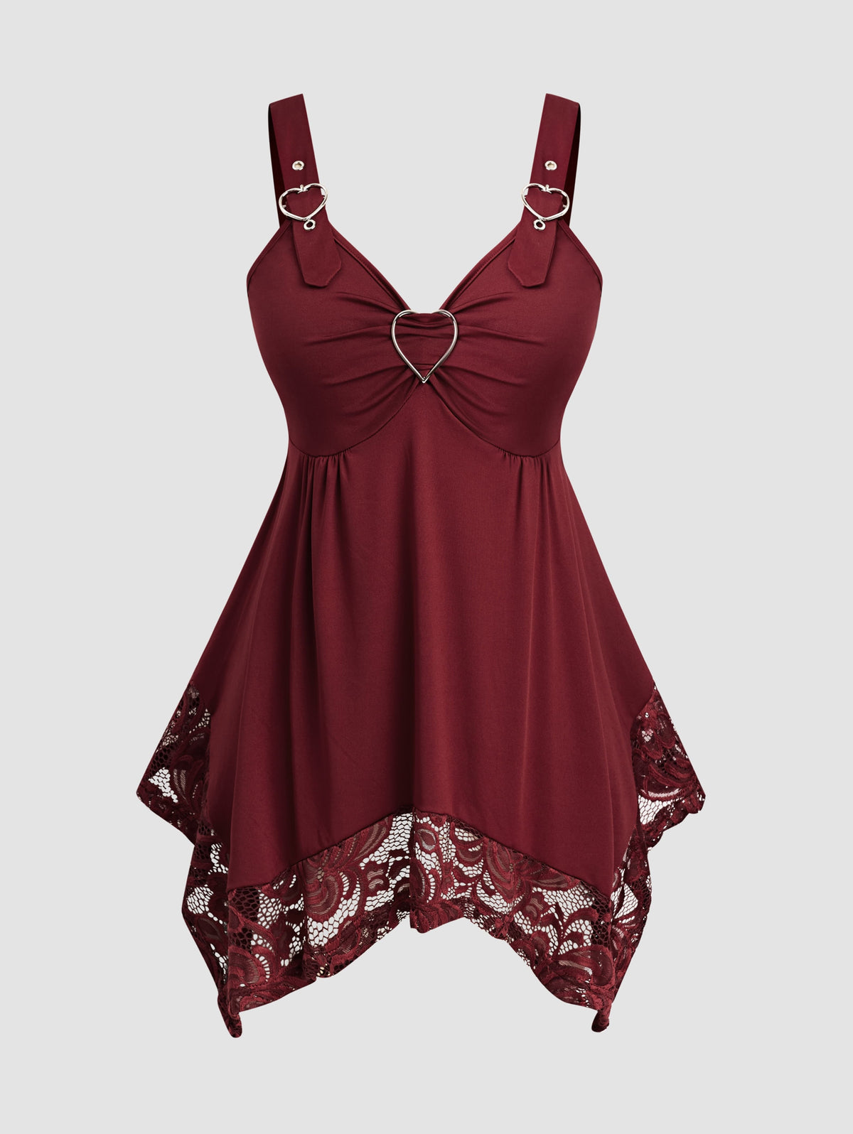 KissICON Valentine's Day Large Size Women's Top, Love Asymmetrical