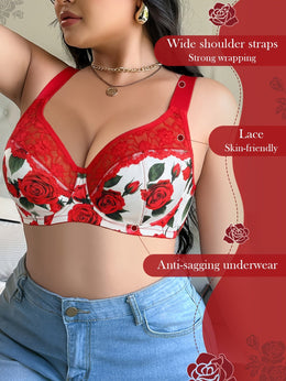 KissICON Valentine's Day Plus-size Women's Lingerie – Rose