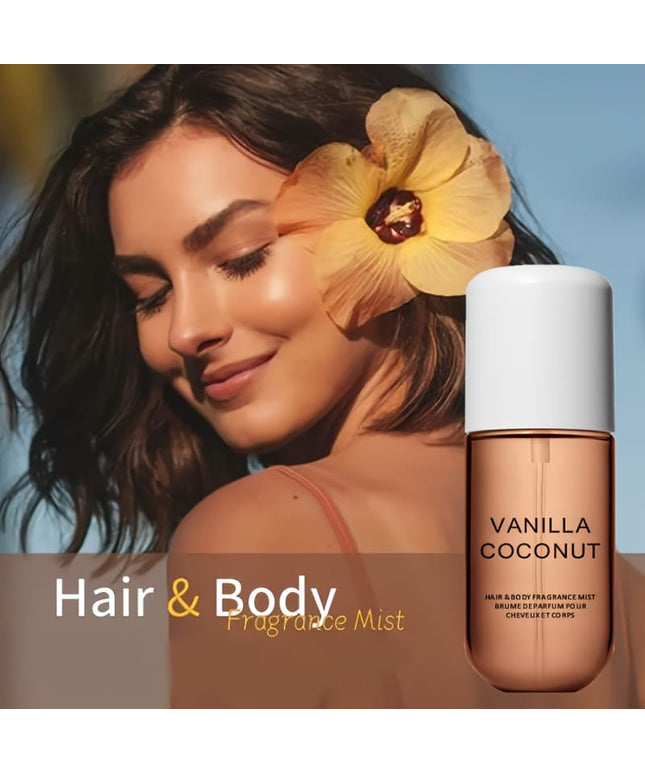 KissICON Vanilla Coconut Fragrance Mist - Moisturizing Body Spray