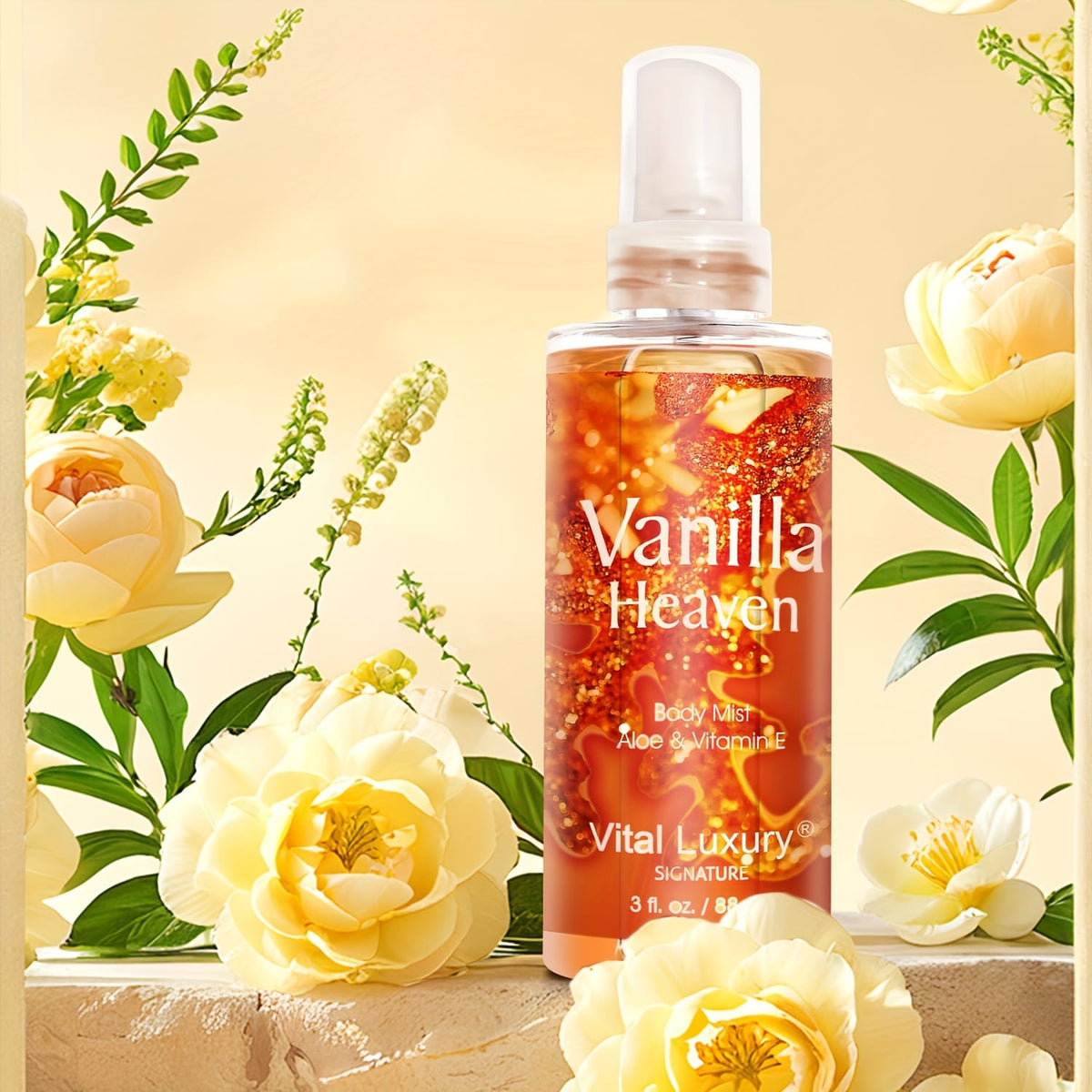 KissICON Vanilla Heaven-3Fl.oz KissIcon Floral Body Mist For Women Blossom Berry