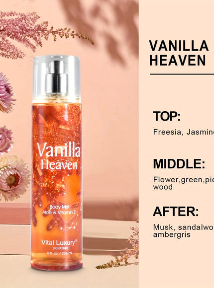 KissICON Vanilla Heaven-8Fl.oz KissIcon Floral Body Mist For Women Blossom Berry