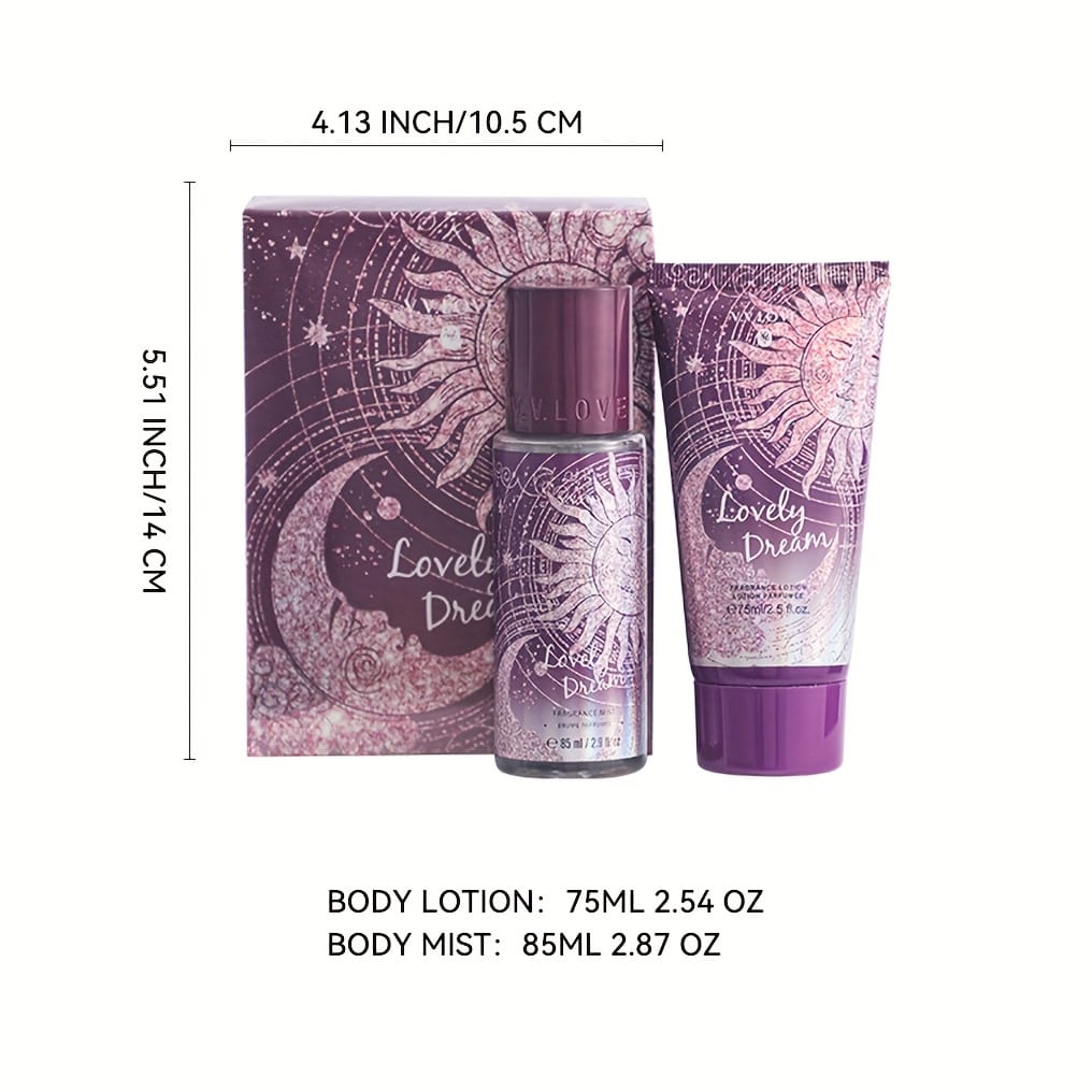 KissICON Vanilla Mist Lotion Set – Moisturizing Gift Her