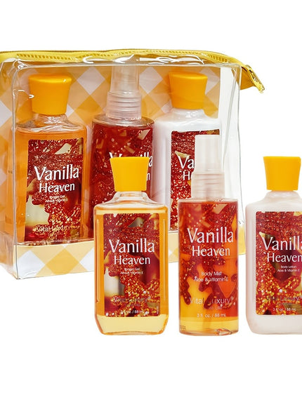 KissICON Vanilla Vanilla Bath Body Set – Deep Cleanse Moisturize