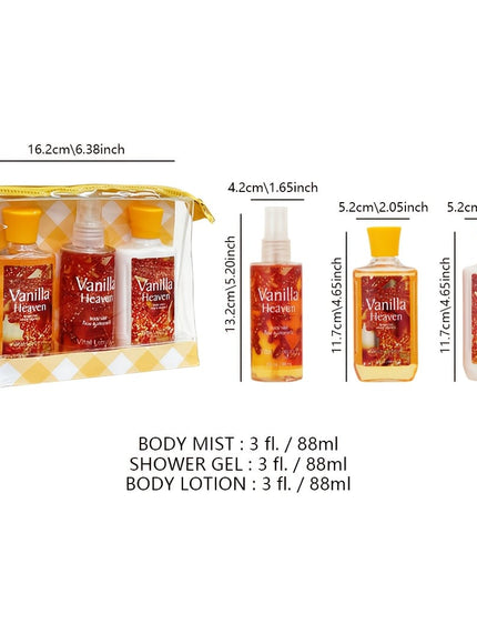 KissICON Vanilla Vanilla Bath Body Set – Deep Cleanse Moisturize