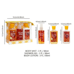 KissICON Vanilla Vanilla Bath Body Set – Deep Cleanse Moisturize