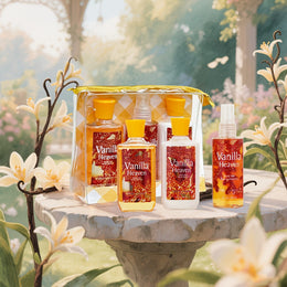 KissICON Vanilla Vanilla Bath Body Set – Deep Cleanse Moisturize