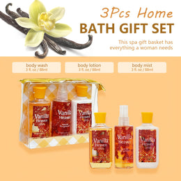 KissICON Vanilla Vanilla Bath Body Set – Deep Cleanse Moisturize