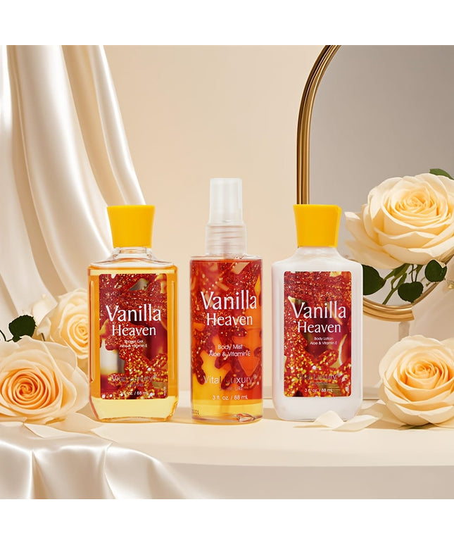 KissICON Vanilla Vanilla Bath Body Set – Deep Cleanse Moisturize