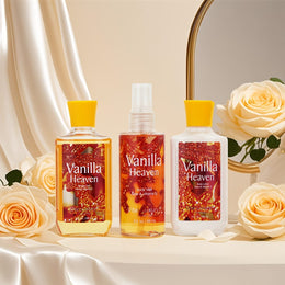 KissICON Vanilla Vanilla Bath Body Set – Deep Cleanse Moisturize