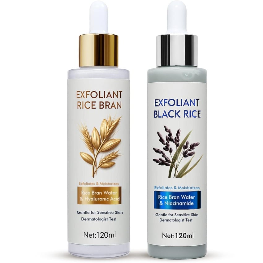 KissICON Variant1 Rice Exfoliating Ampoule Set – Gentle Peel Hydrate