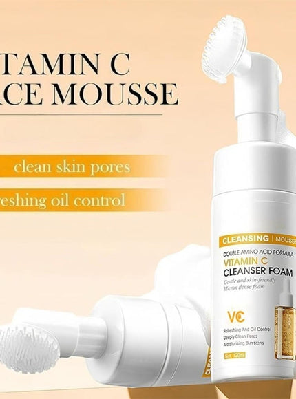 KissICON VC Facial Cleanser Gentle Vitamin C Foaming Cleanser Brighten