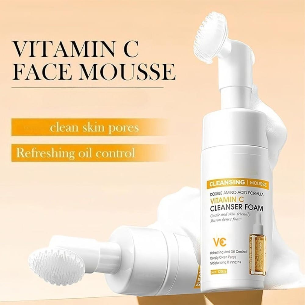 KissICON VC Facial Cleanser Gentle Vitamin C Foaming Cleanser Brighten