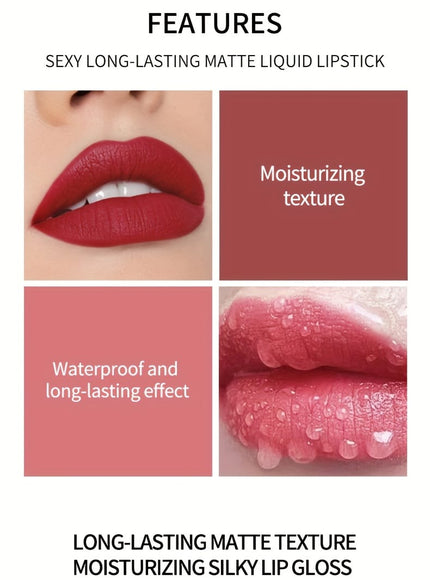 KissICON Velvet Matte Liquid Lipstick 6pack Valentines