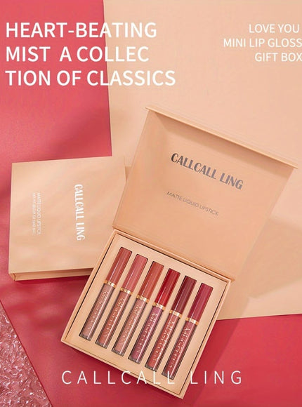 KissICON Velvet Matte Liquid Lipstick 6pack Valentines