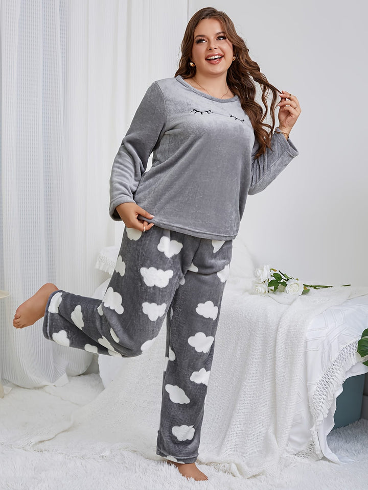 [Velvet Pajama Set] Warm Velvet Women's Pajama Flannel