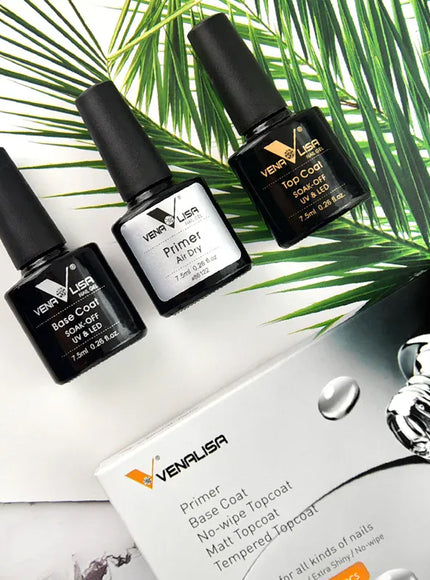 KissICON Venalisa Nail Gel Polish Kit Functional Gel No-acid