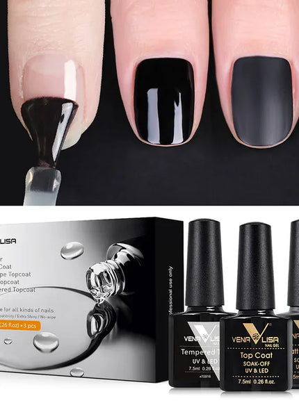 KissICON Venalisa Nail Gel Polish Kit Functional Gel No-acid