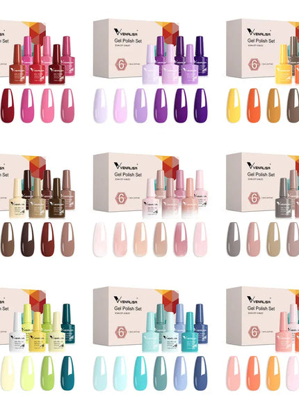 KissICON Venalisa Nail Gel Polish Kit Functional Gel No-acid