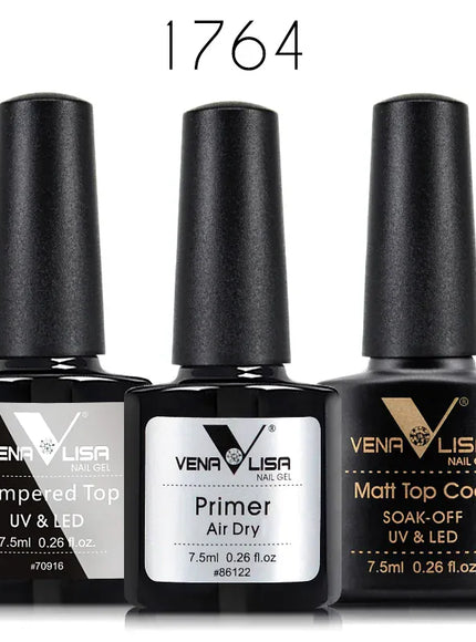 KissICON Venalisa Nail Gel Polish Kit Functional Gel No-acid