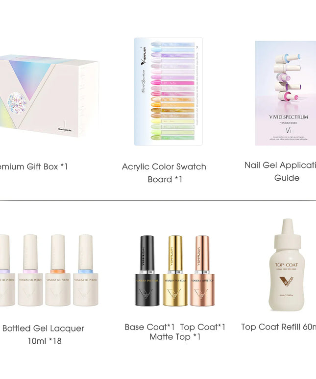 KissICON Venalisa VIP Kit 10ml Gel Polish Hema Free