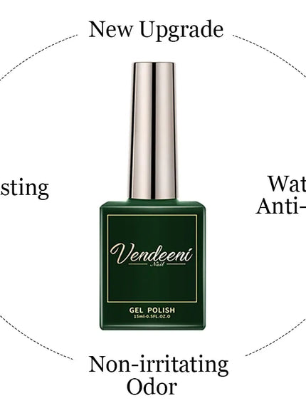 KissICON Vendeeni 40 Colors Translucent Gel Nail Polish Nude