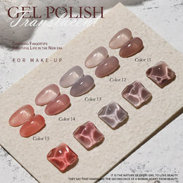 KissICON Vendeeni 40 Colors Translucent Gel Nail Polish Nude