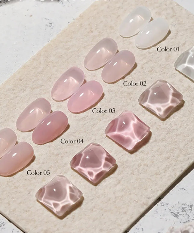 KissICON Vendeeni 40 Colors Translucent Gel Nail Polish Nude