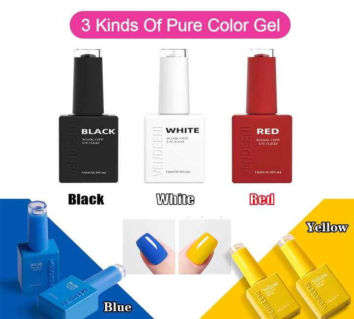 Vendeeni Gel Polish 15ml Soak Off UV LED