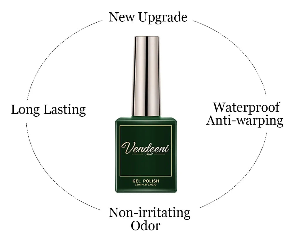 KissICON Vendeeni Russian Self Leveling Gel Nail Polish -