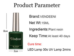 KissICON Vendeeni Russian Self Leveling Gel Nail Polish -