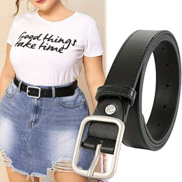 jkthpu-45 Versatile Square Buckle PU Belt Jeans to Dresses