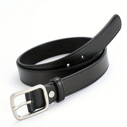 jkthpu-45 Versatile Square Buckle PU Belt Jeans to Dresses