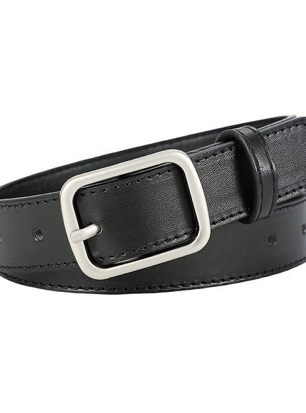 jkthpu-45 Versatile Square Buckle PU Belt Jeans to Dresses