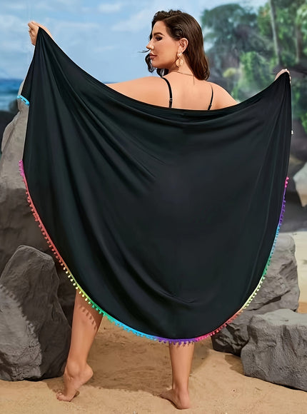 KissICON Vibrant Green Curve Bohemian Lace Beach Coverup – Wrap