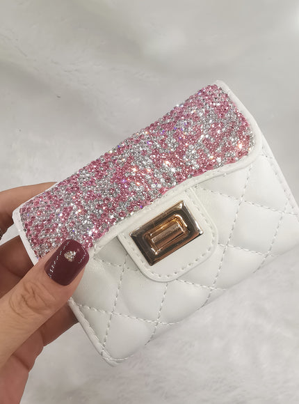 jkthpu-45 Vibrant Hues Chic diamond credit card holder with secure clasp