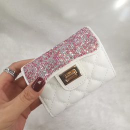jkthpu-45 Vibrant Hues Chic diamond credit card holder with secure clasp