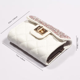 jkthpu-45 Vibrant Hues Chic diamond credit card holder with secure clasp