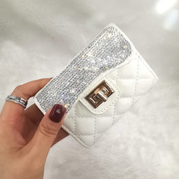 jkthpu-45 Vibrant Hues Chic diamond credit card holder with secure clasp