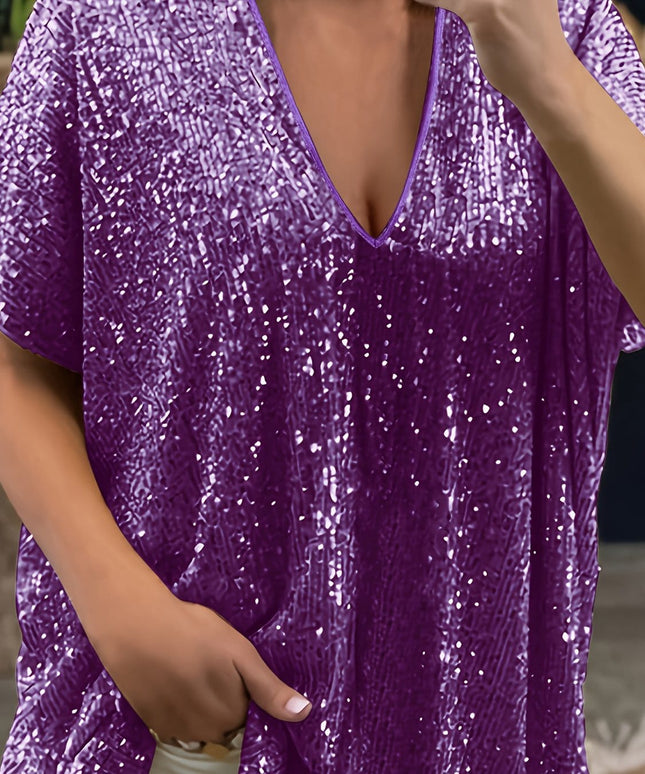 jkthpu-45 Vibrant Purple / UK 16 Chic PlusSize Tops for Effortless Everyday Style