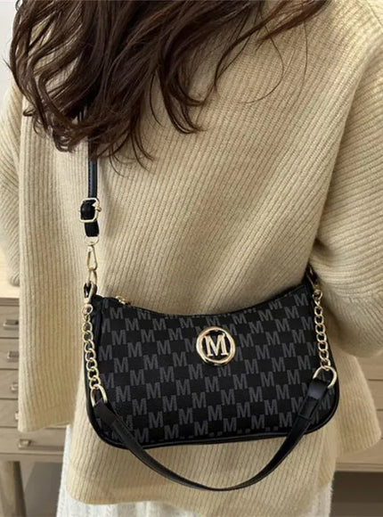 KissICON Vintage Gold M PU Leather Crossbody