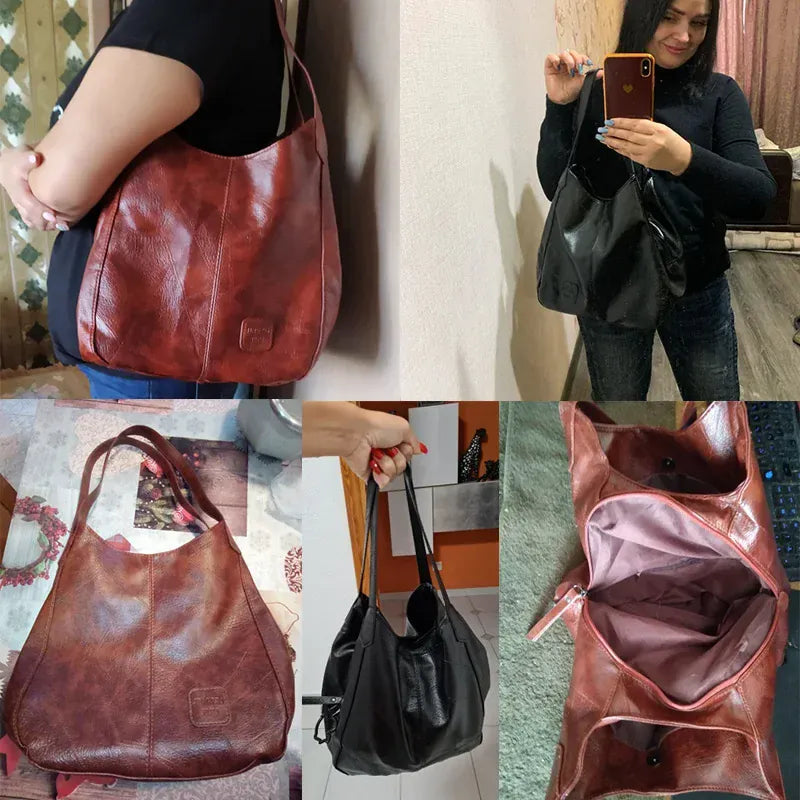 KissICON Vintage Hand Designers Handbags Shoulder Tote –