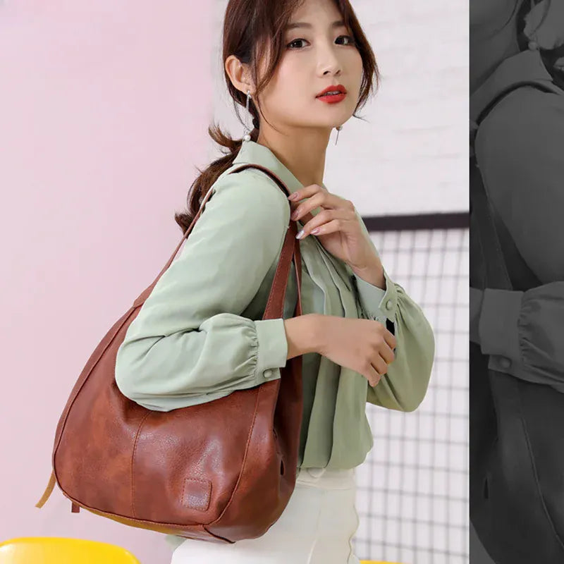 KissICON Vintage Hand Designers Handbags Shoulder Tote –