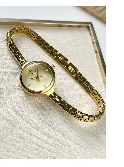 KissICON Vintage Luxury Bracelet Watch For Students - Quartz