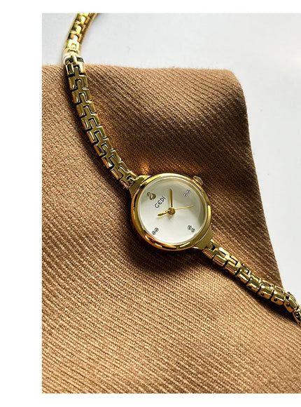 KissICON Vintage Luxury Bracelet Watch For Students - Quartz