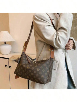 KissICON Vintage Monogram Shoulder Tote – Elegant Designer Mini