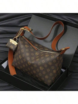 KissICON Vintage Monogram Shoulder Tote – Elegant Designer Mini