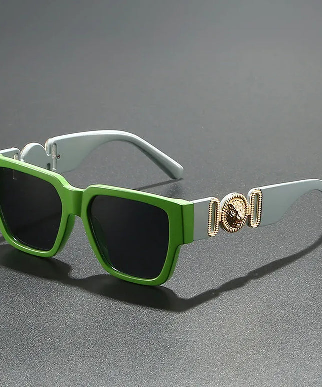 Dropshipman Vintage Square Leopard Sunglasses